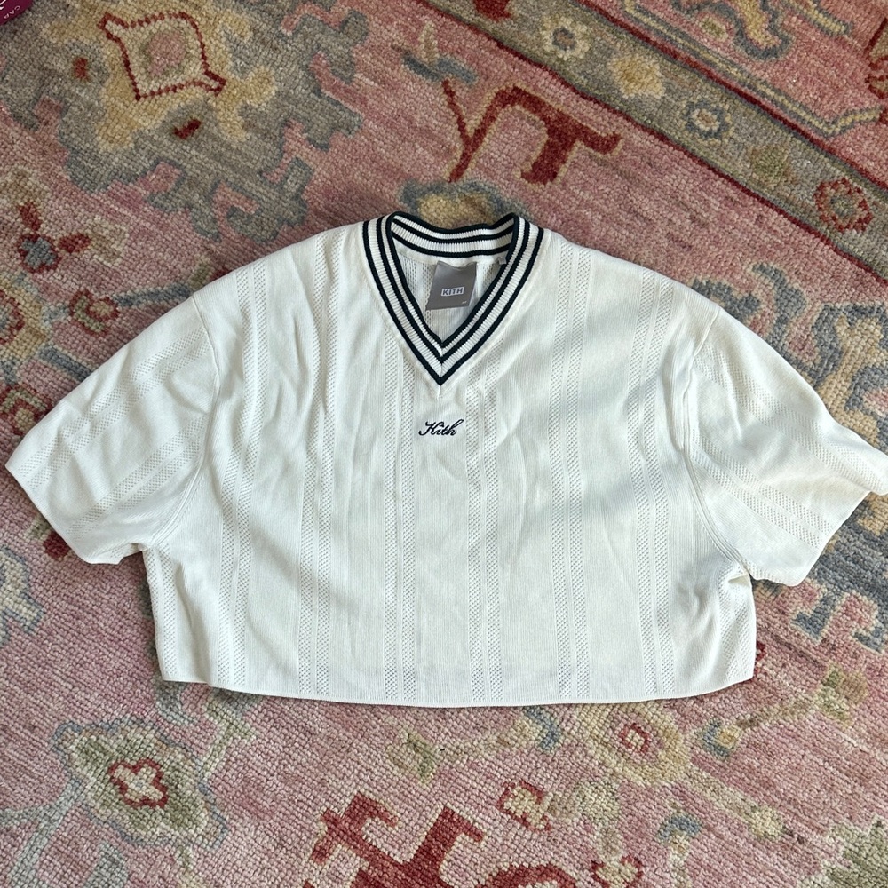 Kith boxy crop knit t-shirt